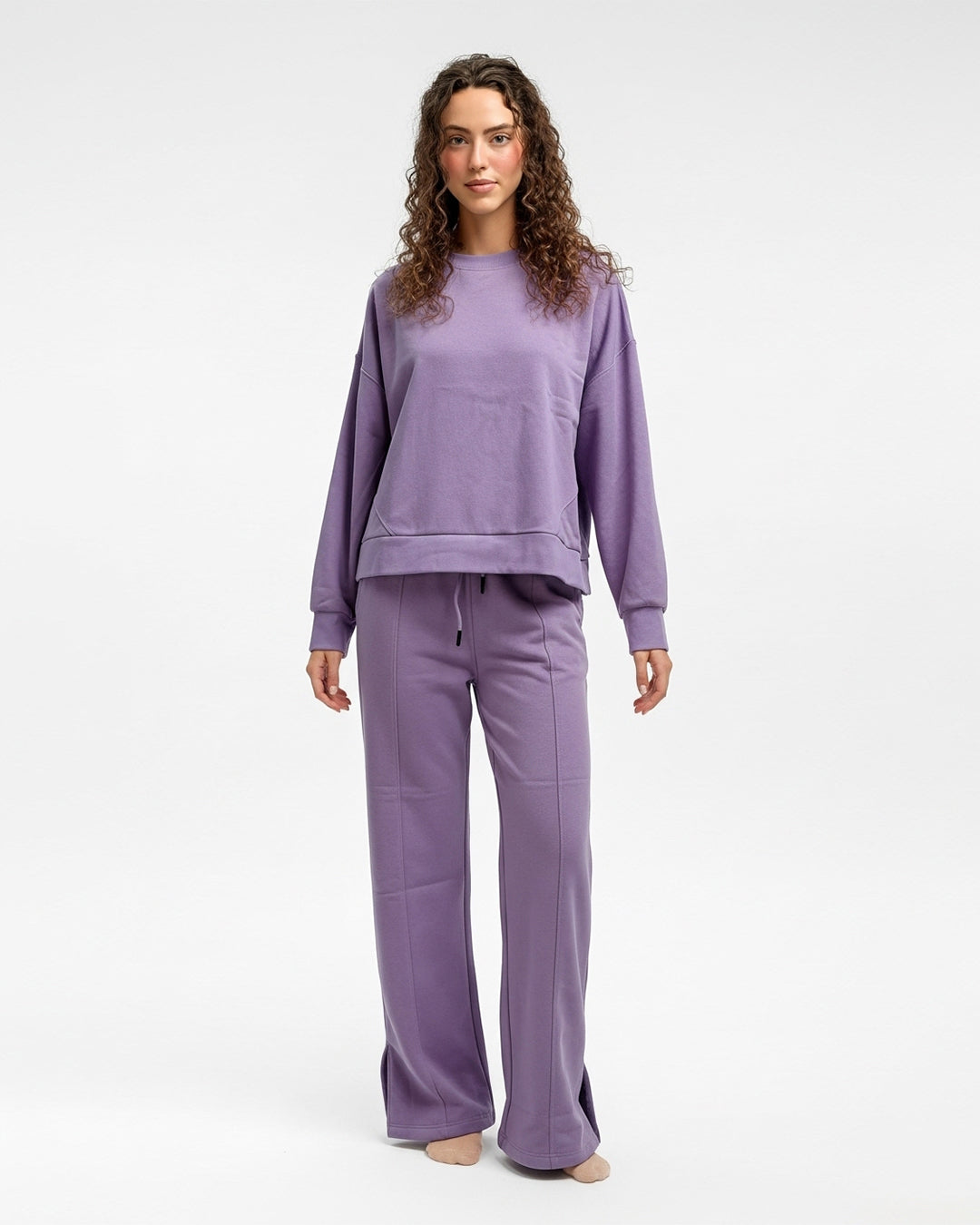 Fleece Tracksuit -Warm Set - Purple