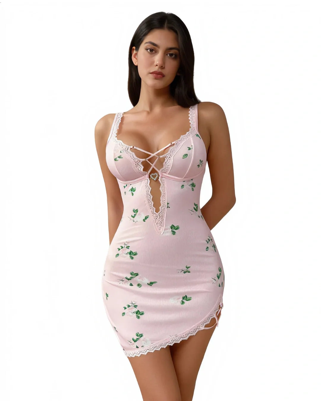Babydoll Lingerie - Wisteria - Pink