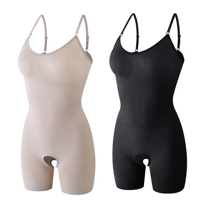 Full Body Snatched Open Crotch Body Shaper