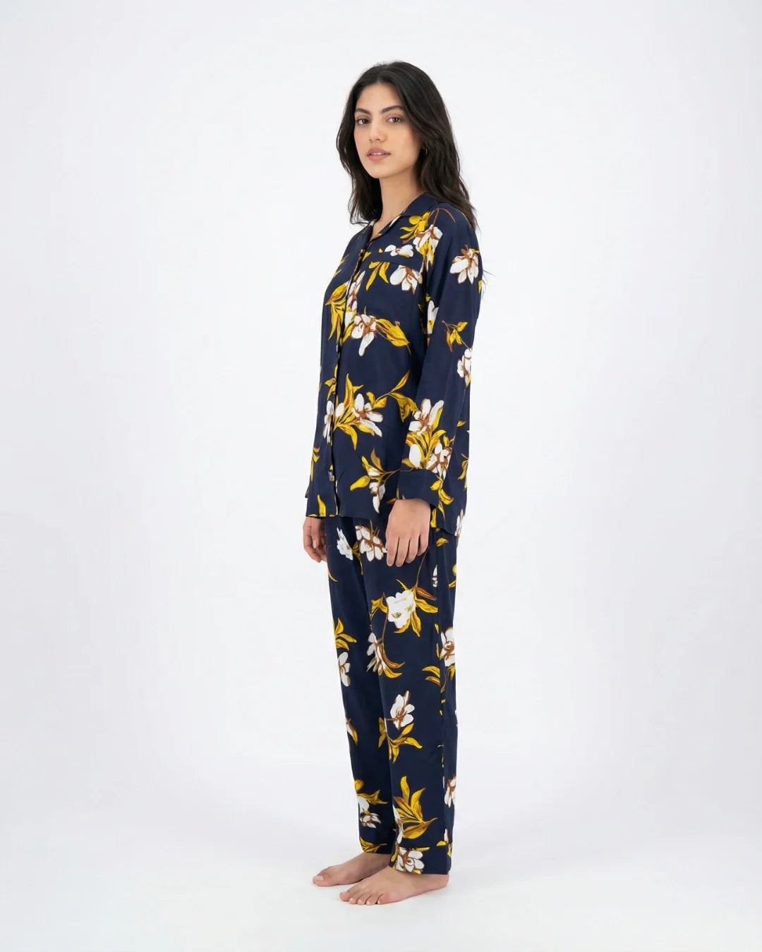 Linen Pajama Suit - Amberleaf