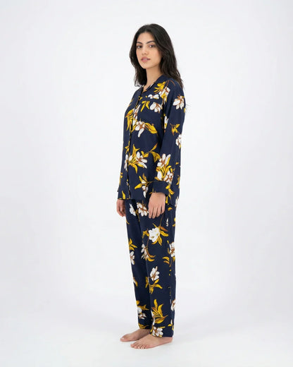 Linen Pajama Suit - Amberleaf