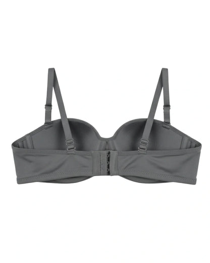 Padded Bra - Soft Wrap - Grey