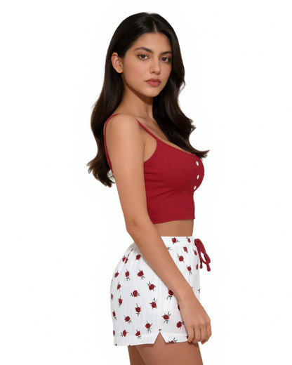 Cami Set - Zoey - Maroon