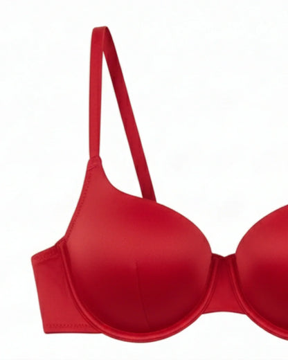 Non-Padded Bra Set -  Camille - Red