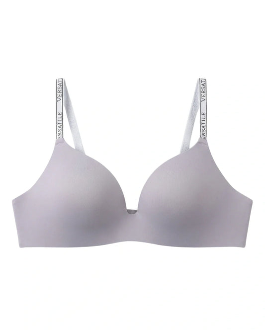 Seamless Padded Bra - Veluna - Grey