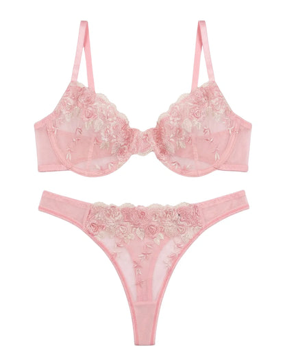 Non Padded Bra Set - Fiorlace