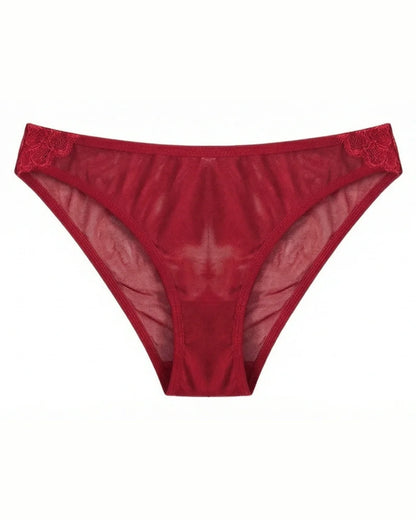 Padded Bra Set - Nerina - Red
