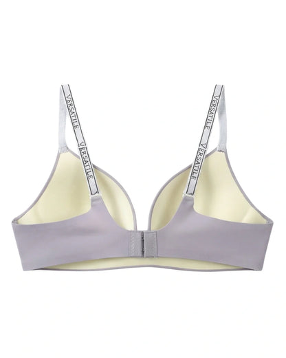 Seamless Padded Bra - Veluna - Grey