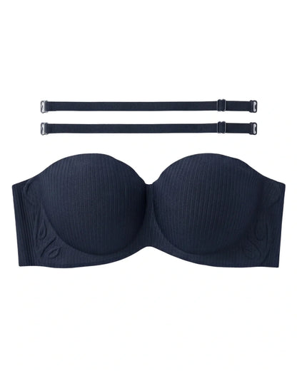 Seamless Padded Bra - Vellia - Black