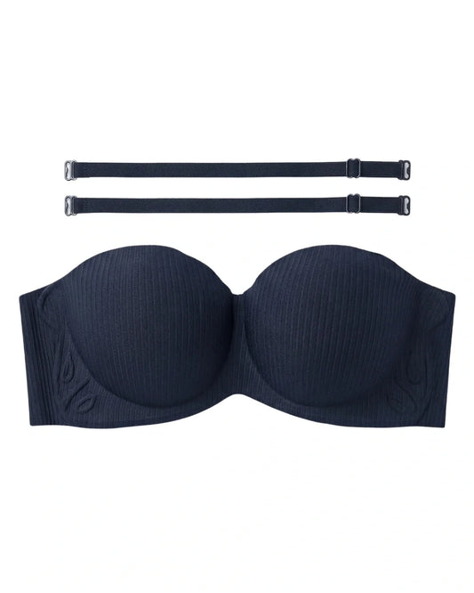 Seamless Padded Bra - Vellia - Black