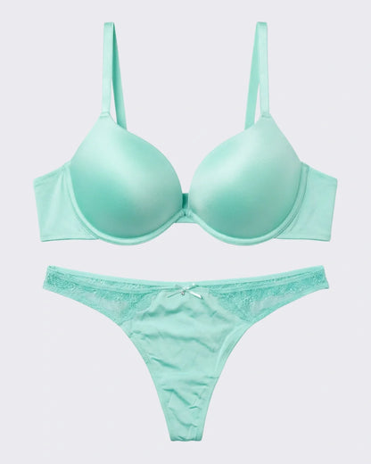 Bra Set -  Aqua Curve