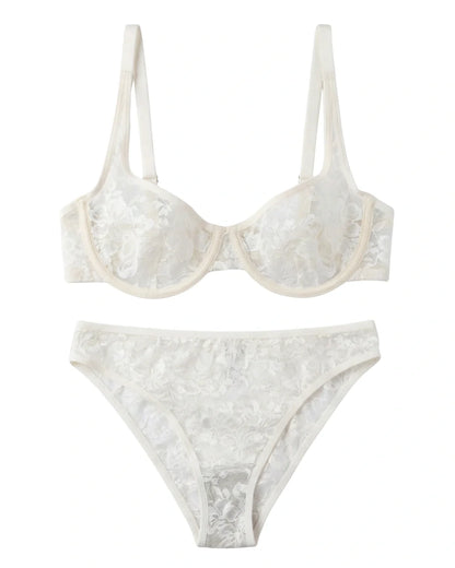 Non-Padded Bra Set -  Camille - Skin