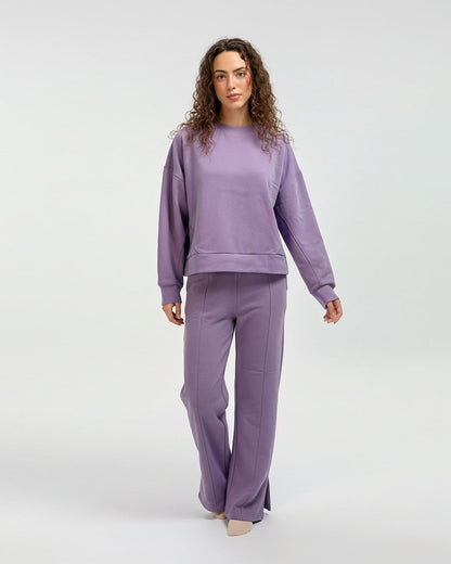 Fleece Tracksuit -Warm Set - Purple