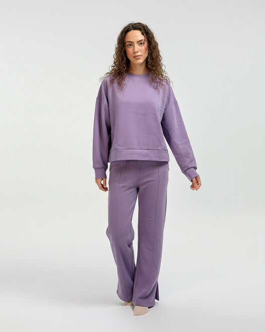 Fleece Tracksuit -Warm Set - Purple