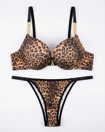 Padded Bra Set - Luxe Lift - Jaguar Print