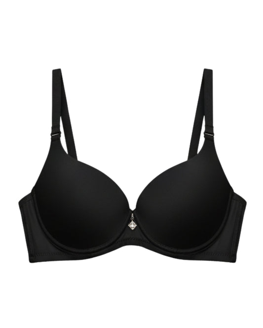 Padded T-Shirt Bra -Smooth Lift - Black