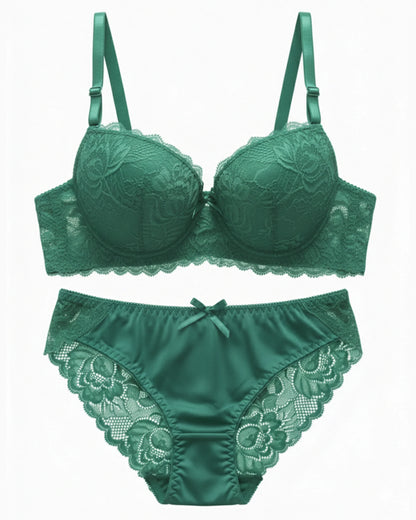Padded Bra Set -  Embro - Sea Green