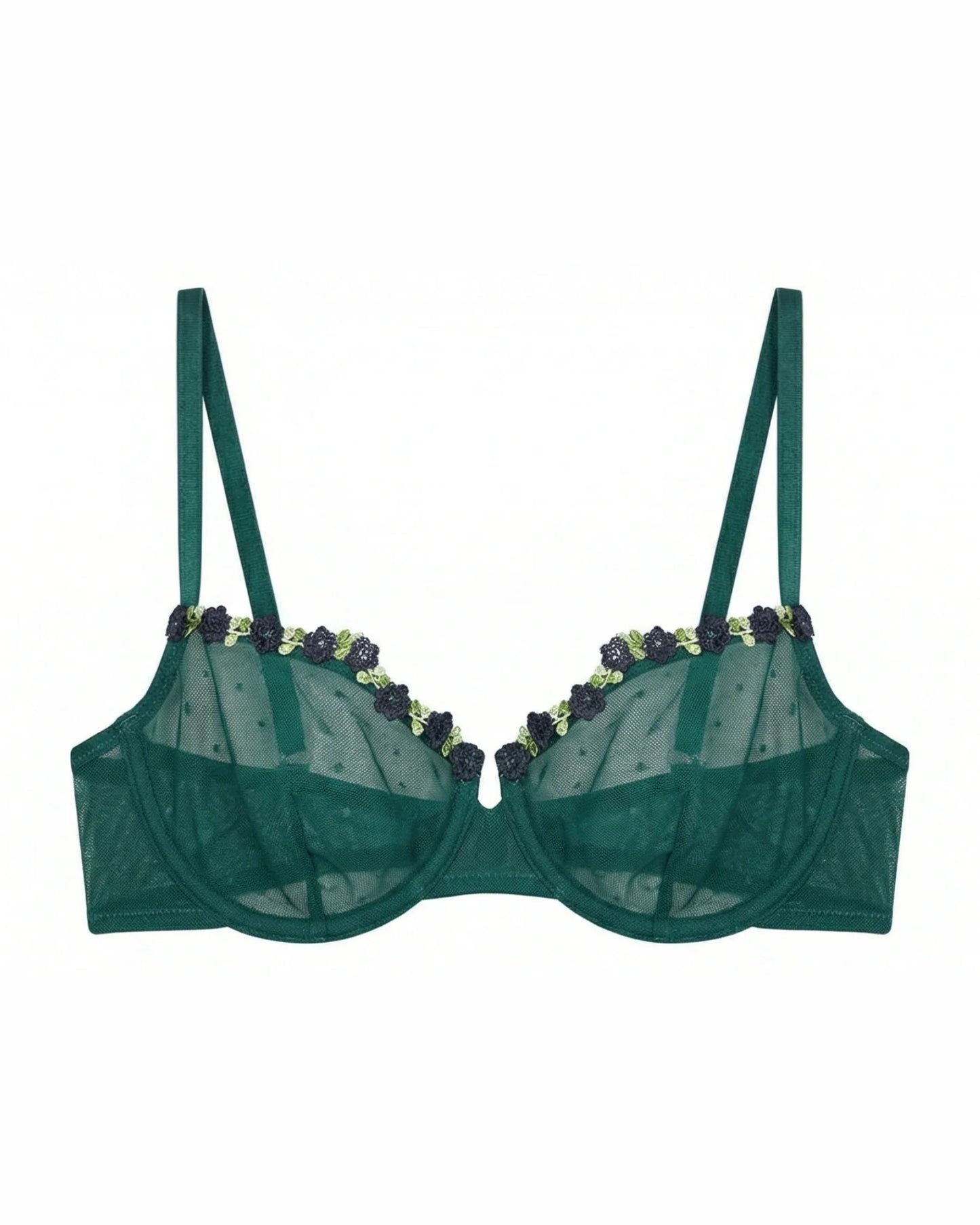 Non-Padded Bra - Mila - Green