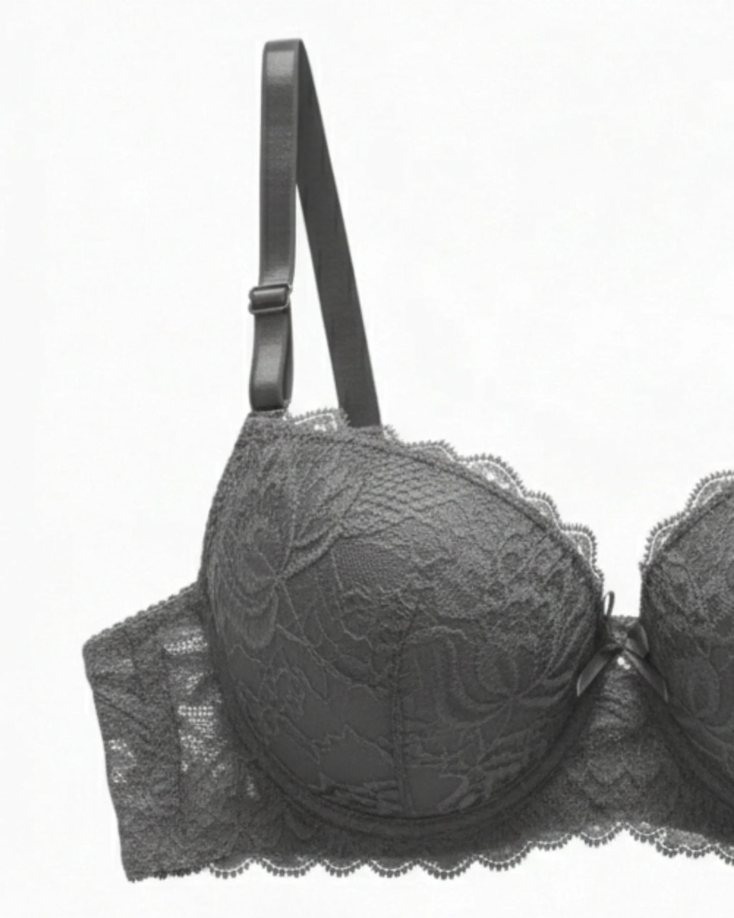 Padded Bra Set -  Embro - Grey