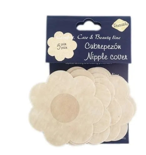 Reusable Nipple Pasties - Flower - 5 Pairs