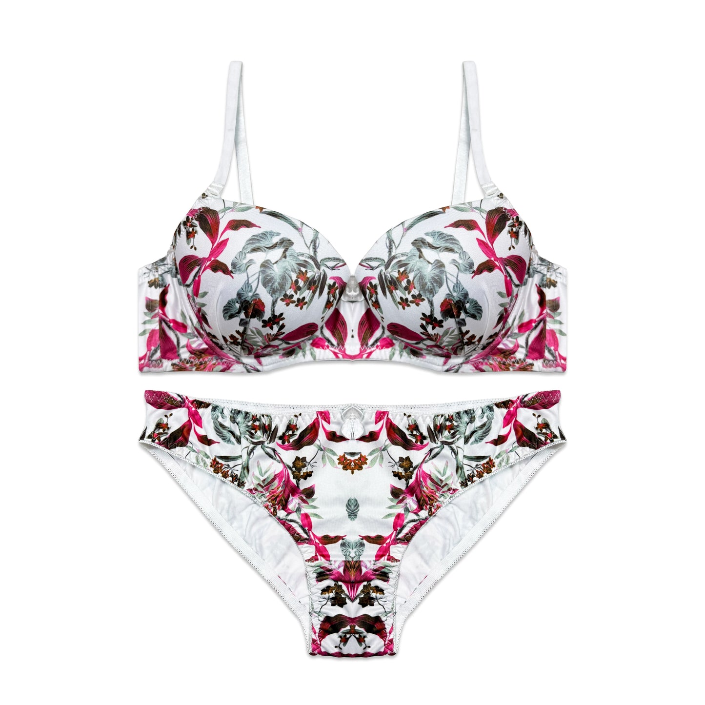 Whisper Floral Padded Bra and Panty Set