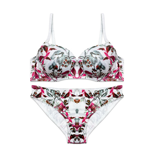 Whisper Floral Padded Bra and Panty Set