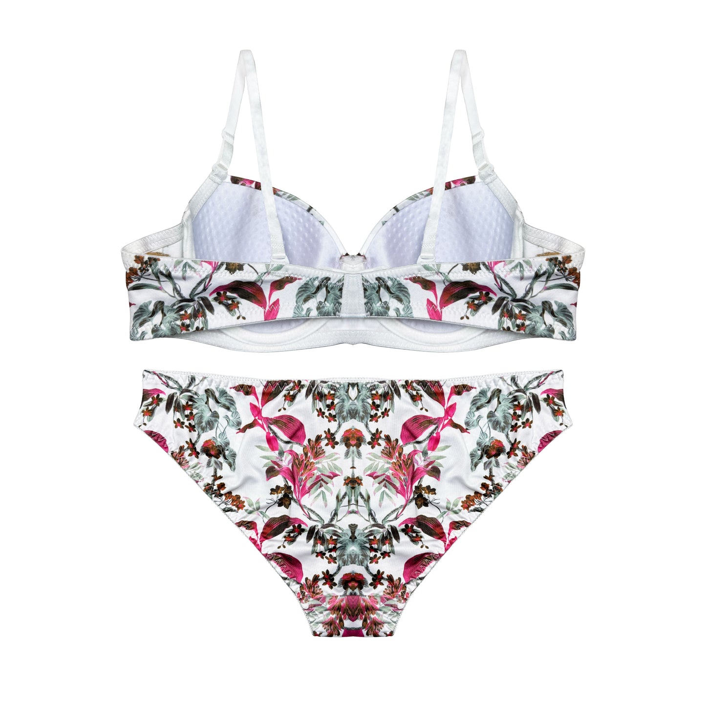 Whisper Floral Padded Bra and Panty Set