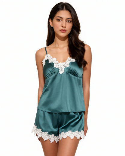 Cami Set - Nuvia - Green