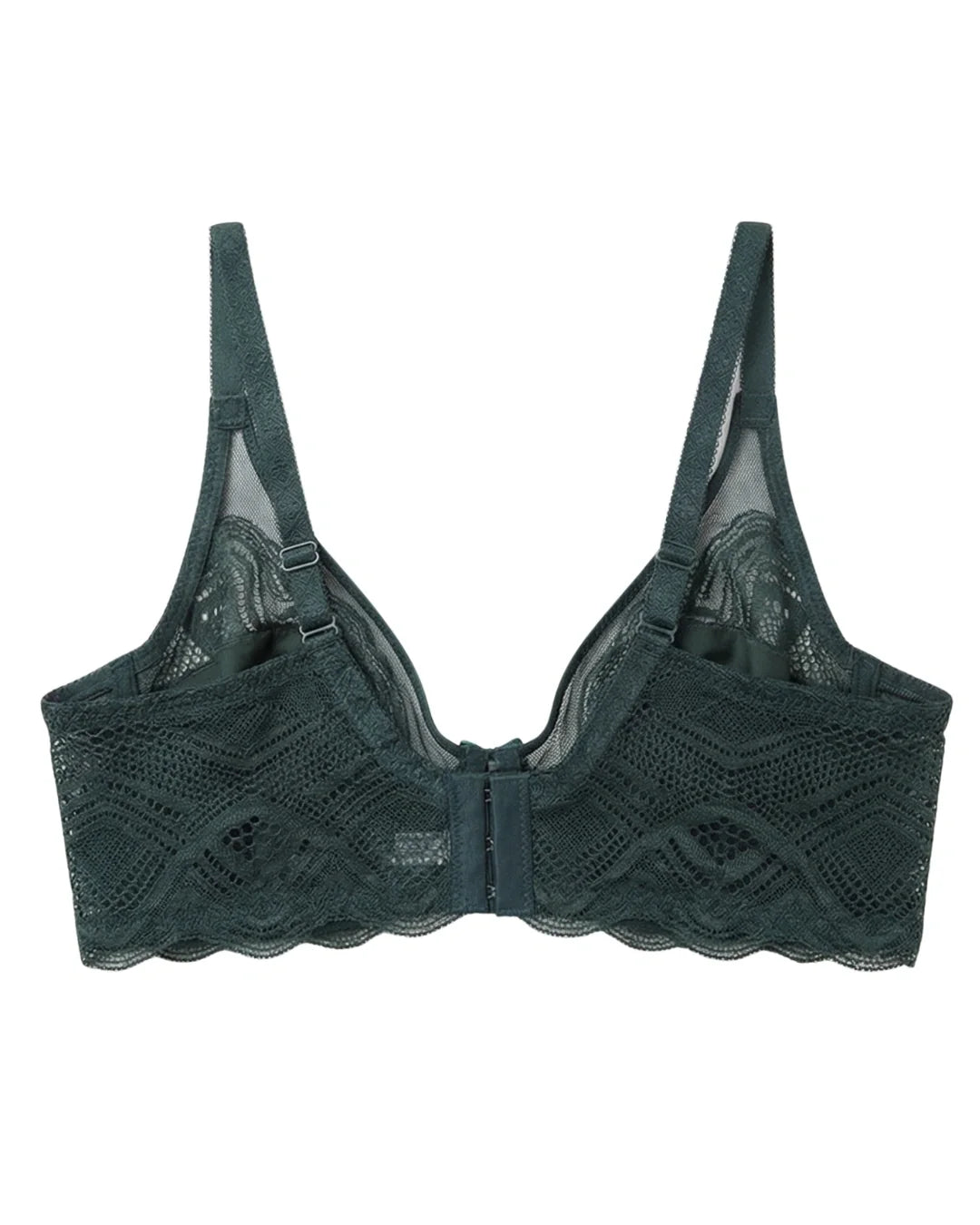 Non-Padded Lace Bra - June - Green
