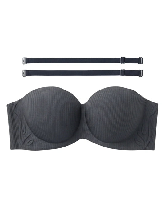 Seamless Padded Bra - Vellia - Gray