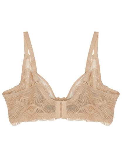 Non-Padded Lace Bra - June - Skin