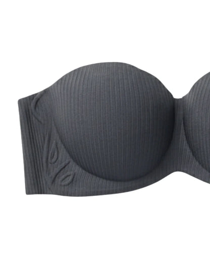 Seamless Padded Bra - Vellia - Gray