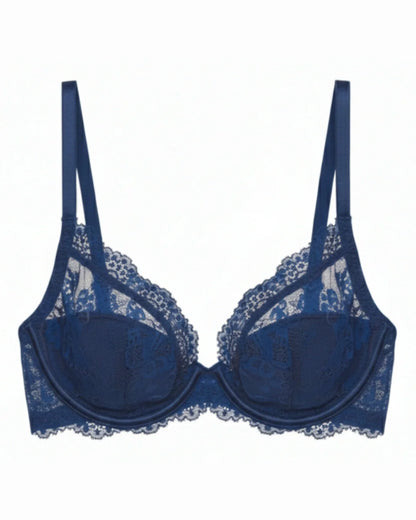 Non-Padded Bra - Sophia - Blue
