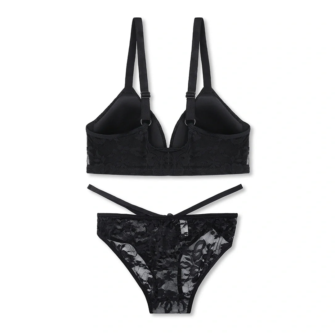 Max Front Open Padded Bra and Panty Set