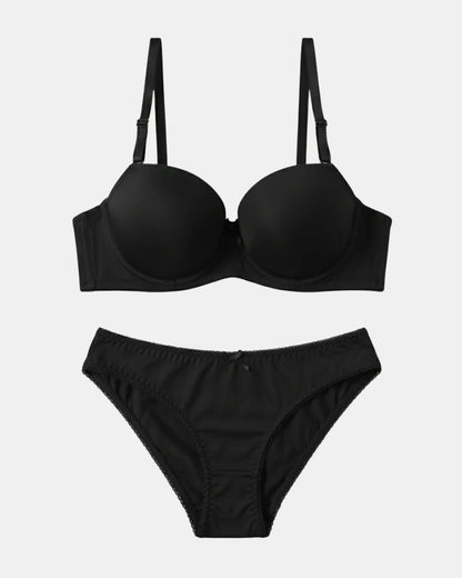 Padded Bra Set - Comfort Pro - Black