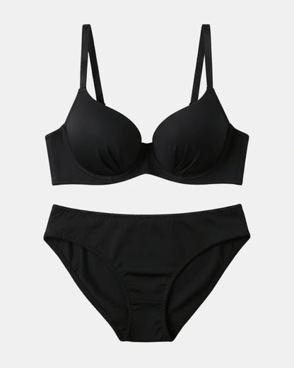 Padded Bra Set - Amelia - Black