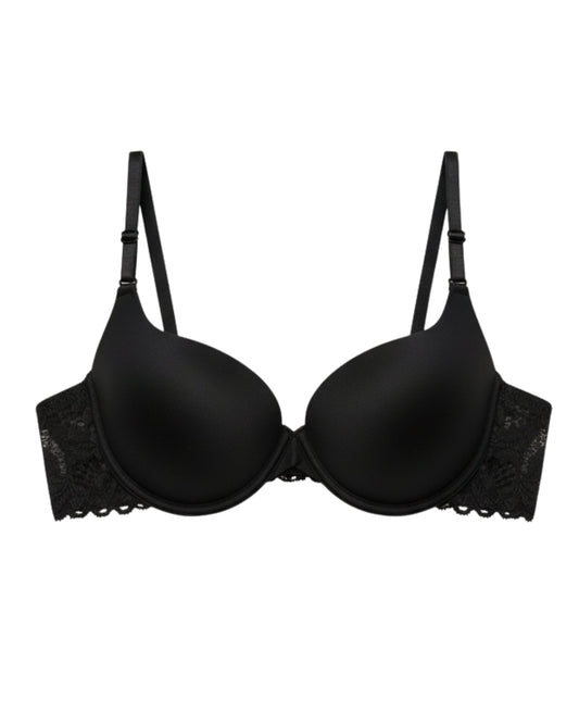 Padded T-Shirt Bra -Daily Comfort - Black