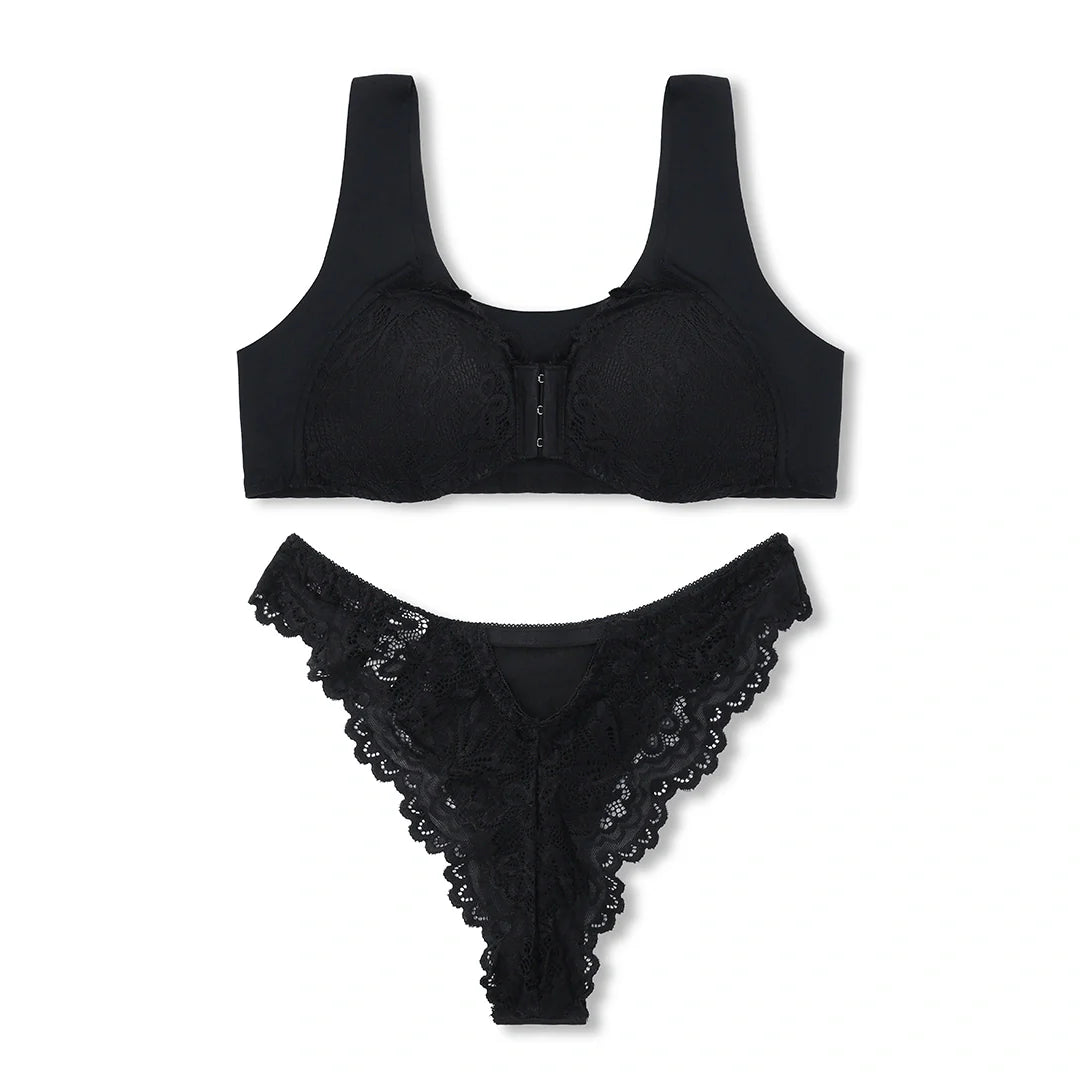 Front Open Pushup Bra and Panty Set