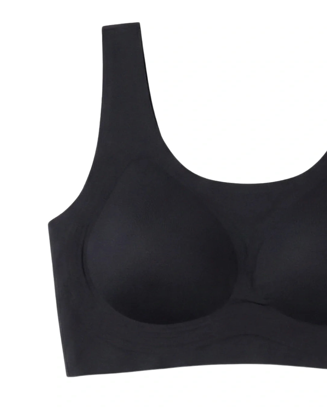 Seamless Padded Bra - Valenra - Black
