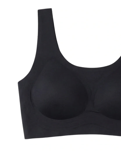 Seamless Padded Bra - Valenra - Black