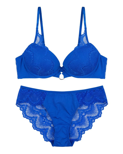 Padded Bra Set - Classic Blue