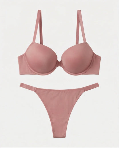 Padded Bra Set - Femora - Tea Pink