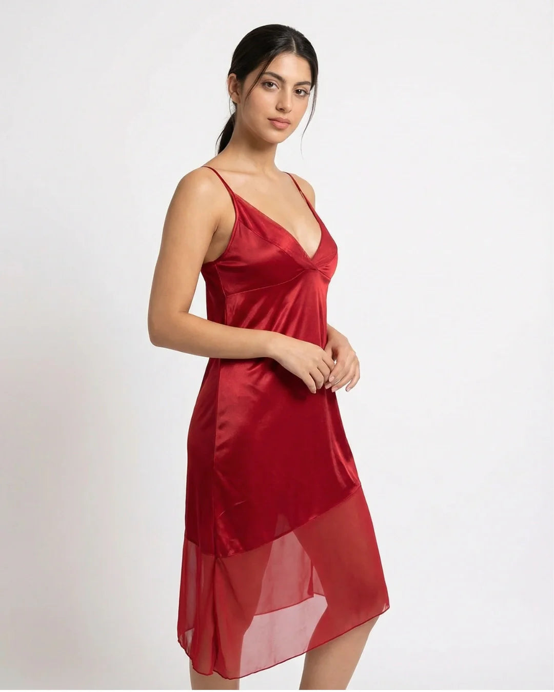 Gown Set - Rinny Silk - Red