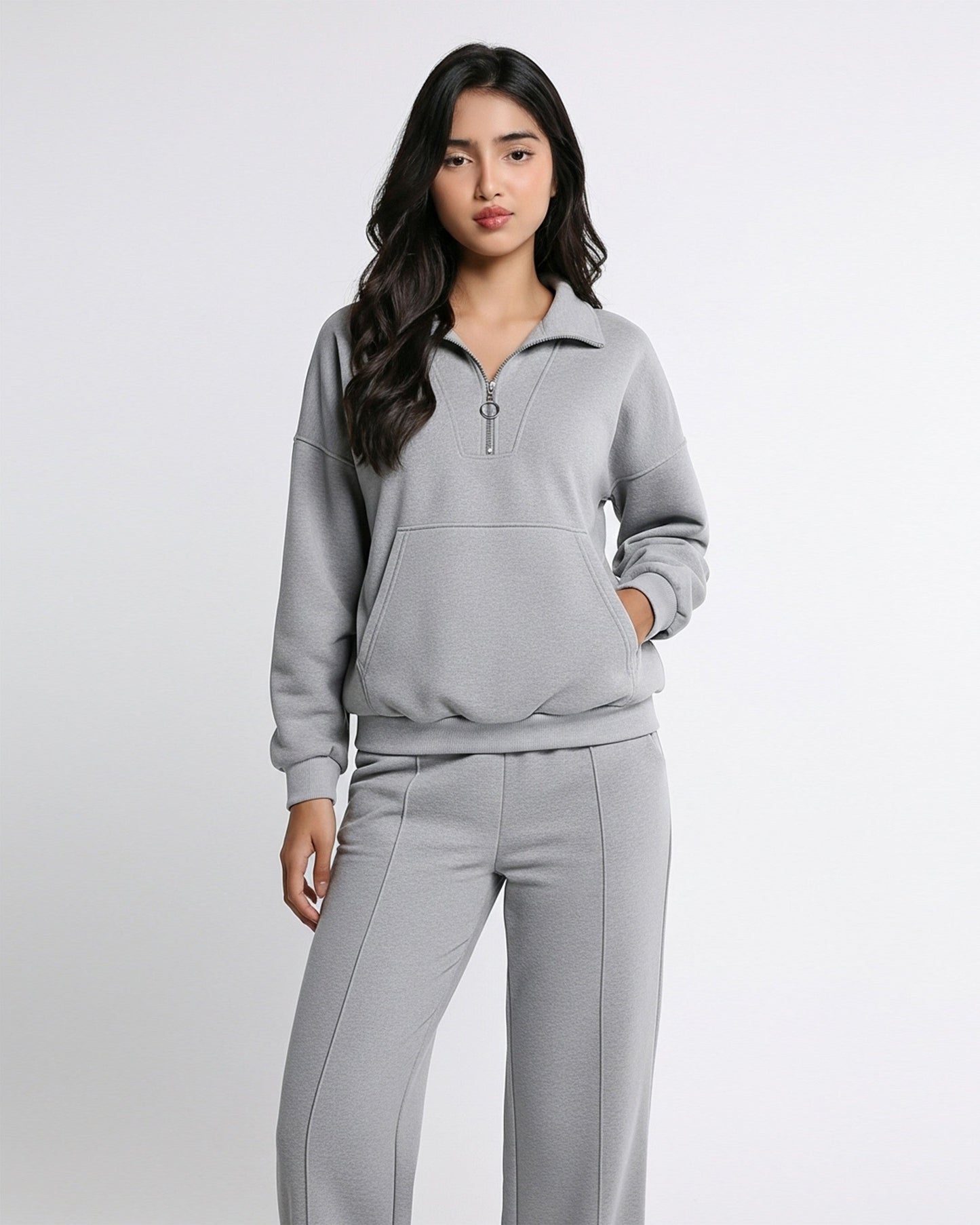 Fleece Tracksuit -Soft Flex - Grey