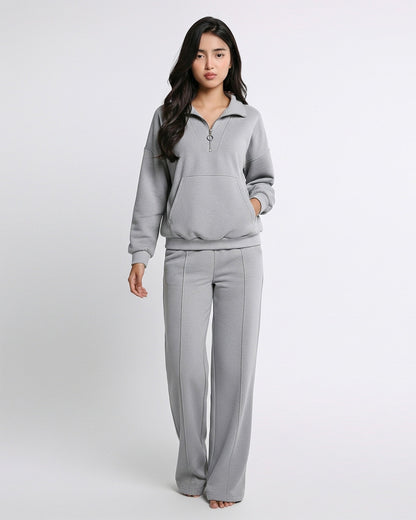Fleece Tracksuit -Soft Flex - Grey