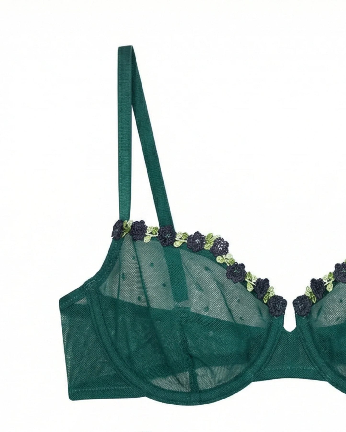 Non-Padded Bra - Mila - Green