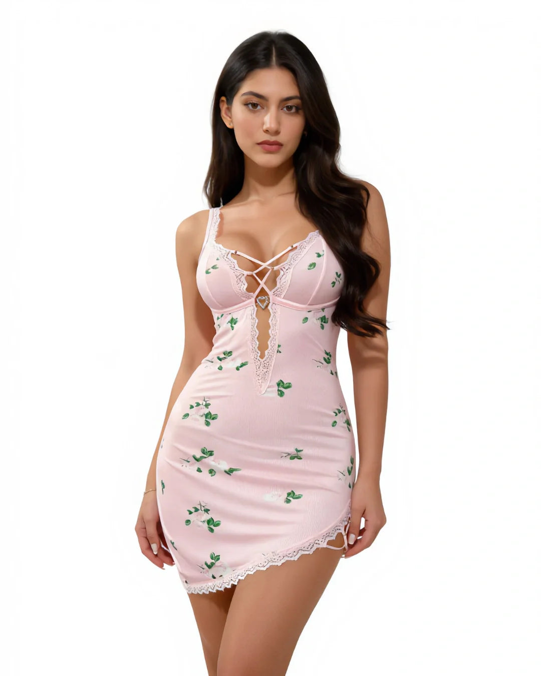 Babydoll Lingerie  -  Wisteria - Pink