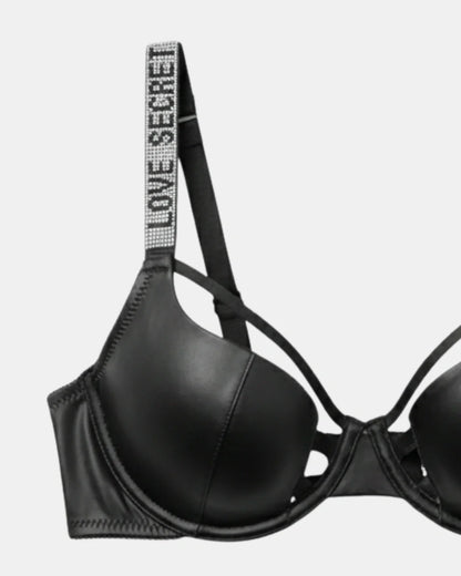 Non Padded Underwire Bra Set - True Fit - Black