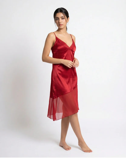 Gown Set - Rinny Silk - Red