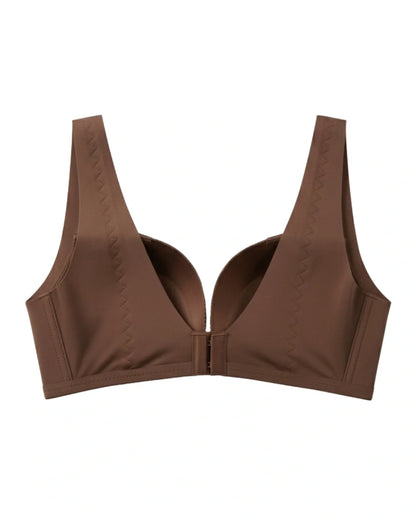 Seamless Padded Bra - Elvra - Dark Brown